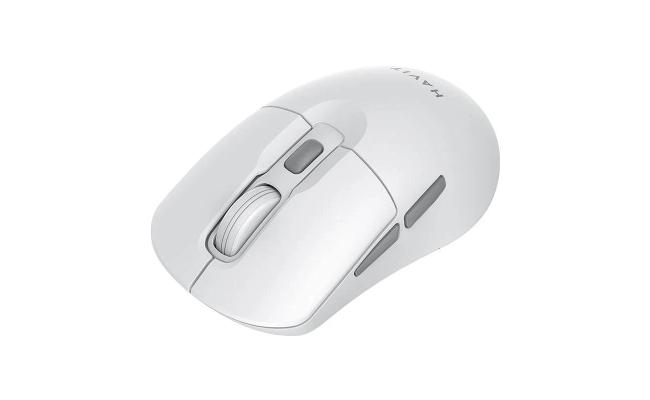 HAVIT MS59WB Dual-Mode Wireless Mouse (White & Grey)